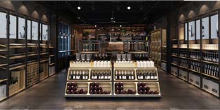 超市红葡萄酒展示架组合铁艺商用简约便利店创意货架