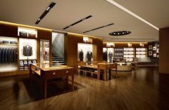 男装展柜 木制烤漆男装展示柜 五金铁艺男装展示架设计